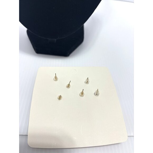 Lily 3 Pair Mismatched Stud Earrings Set Creative Style Fashion Jewelry Card - Picture 5 of 6